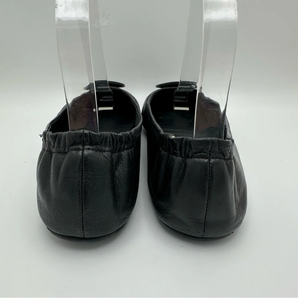 Tory Burch Women Shoes Mini Travel Ballet Flats 6.5 Blk 511558251 Preppy resort - Picture 7 of 14